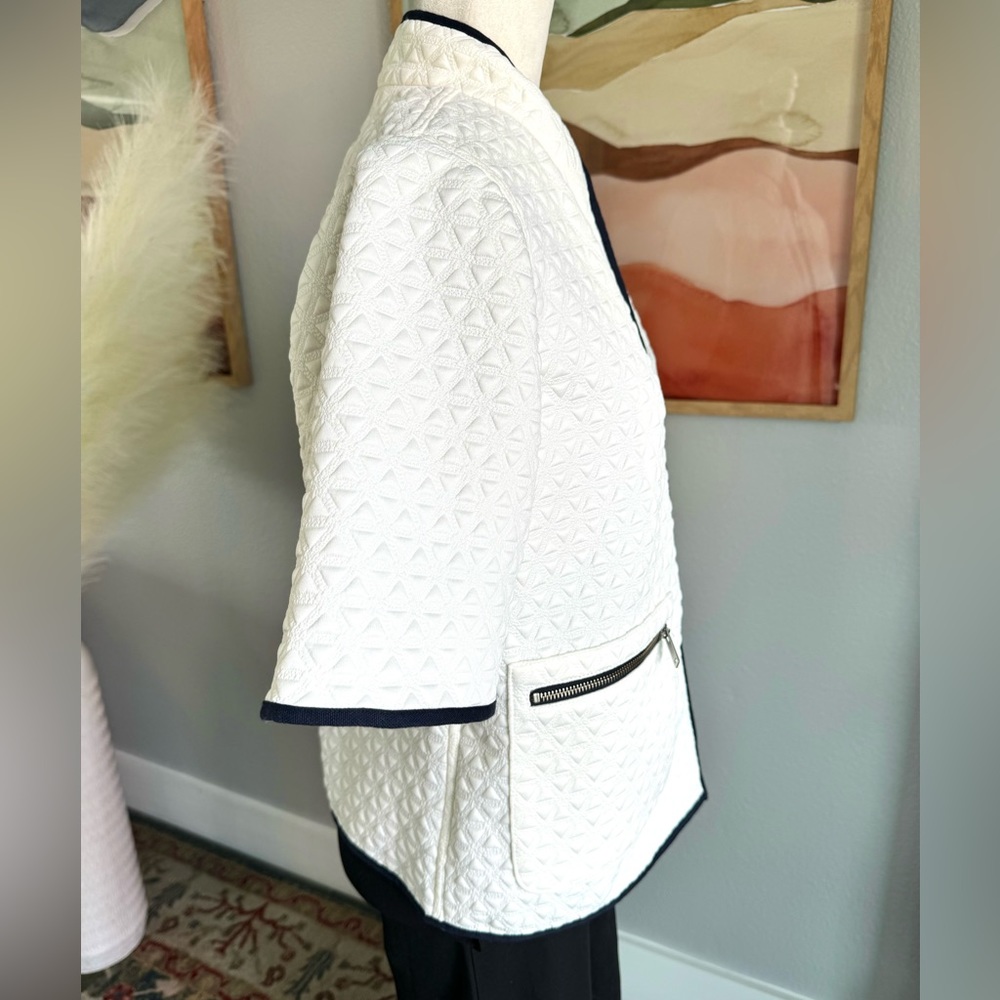 JCrew Quilted Short Sleeve Jacket - Picture 4 of 9